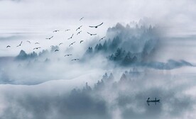 水墨山水装饰画