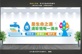 节约用水文化墙