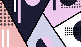 现代几何家居装修背景