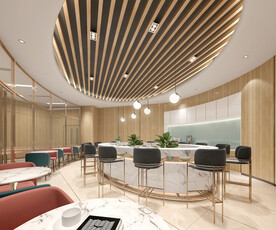 二层休息区设计案例效果图