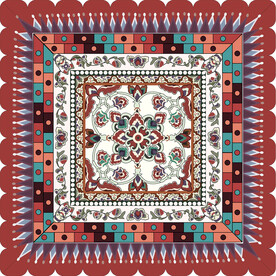 敦煌莫高窟387窟宝相花藻井