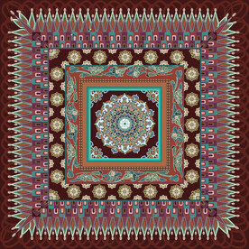 敦煌莫高窟壁画217窟藻井