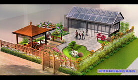 屋顶花园景观效果图