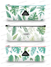 夏天 植物 叶子 清新 笔袋 