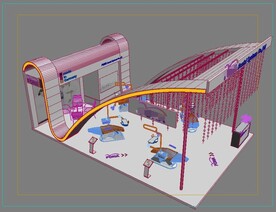 展台 3d展览设计 展台设计 