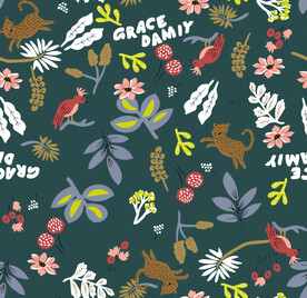 卡通 豹子 热带雨林 森林