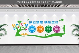 卡通可爱幼儿园校园文化墙