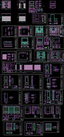 家居整木立面图纸