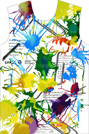 扎染 彩色 印花 高清分层