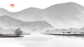 山水画 晶瓷画 新中式