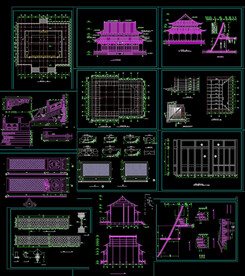 大雄宝殿建筑图纸