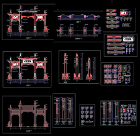 山门古建筑施工图