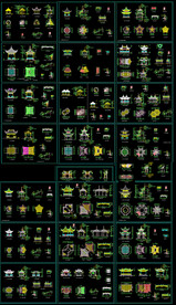 古建亭子施工图 