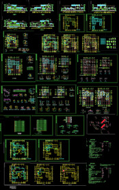 古典别墅施工图 