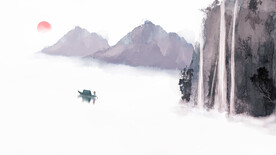 山水画 晶瓷画 新中式