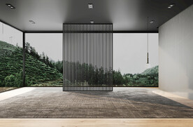 现代极简客厅空场景