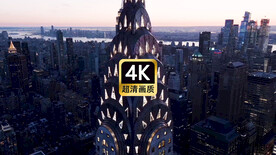 航拍现代城市群街道夜景