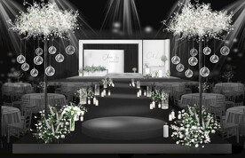 韩式极简婚礼效果图