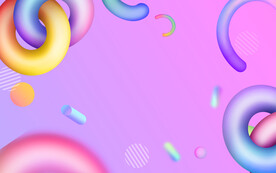 C4D立体电商背景