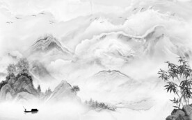 爆款高雅意境山水 文件分层 