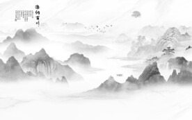 黑白灰背景墙