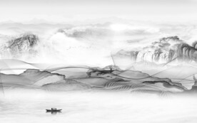 线条高端新款山水 文件分层 