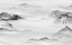 大气高雅意境山水 文件分层 