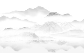 新品简约意境山水 文件分层 