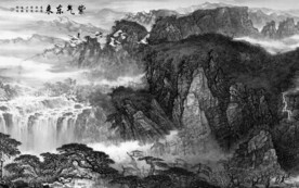 大气 简约意境山水 文件分层 