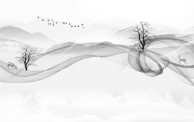 高清 风景意境山水 文件分层 