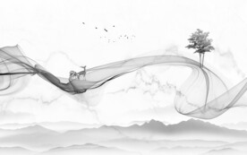 别墅风景新款山水 文件分层 