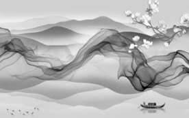 高端 风景意境山水 文件分层 