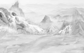 石纹大气意境山水 文件分层 