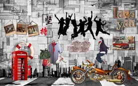 怀旧复古青烧烤店聚会图片