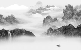 现代 中式简约新画 文件分层画