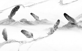 大气 电视背景墙画 分层文件 