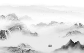 高雅新山水高清画 文件分层画