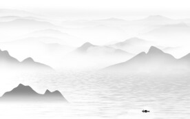 中式大卖简约新画 山水分层画