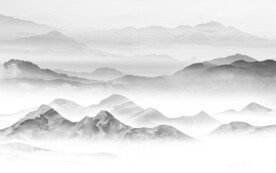 大气 新中式山水图 文件分层画