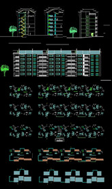 徽派风格小区建筑图