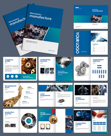 工业机械齿轮宣传画册