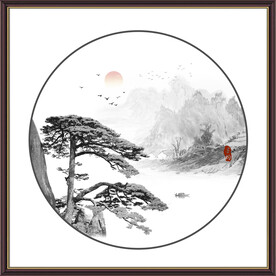 水墨山水画