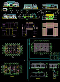  中式民居式餐厅图纸