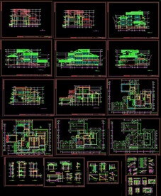 江南民居休闲施工图