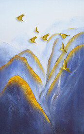 装饰画 晶瓷画 新中式