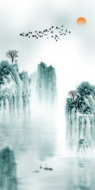 装饰画 晶瓷画 新中式