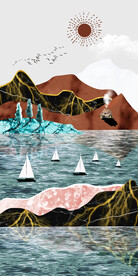 装饰画 晶瓷画 新中式