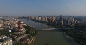 绵阳城市航拍