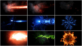 冲击波粒子动态素材