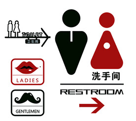 洗手间标识